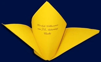 Servietten - Goldprägung